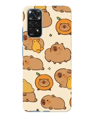 Чохол для Xiaomi Redmi Note 11E Pro з картинкою «Капібари з апельсинами»