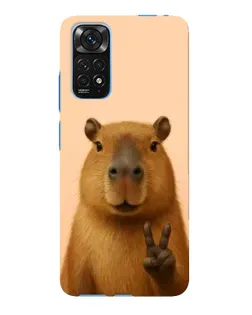 Чохол для Xiaomi Redmi Note 11E Pro з картинкою «Капібара вікторія»