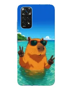 Чохол для Xiaomi Redmi Note 11E Pro з картинкою «Морська капібара»