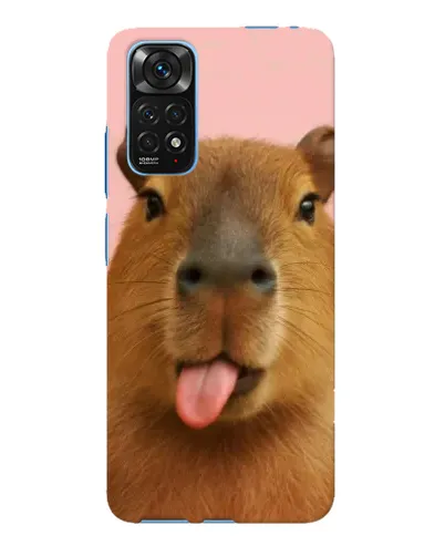 Чохол для Xiaomi Redmi Note 11E Pro з картинкою «Капібара з язиком»