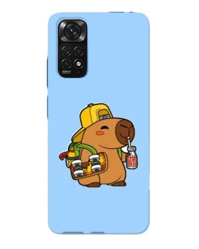 Чохол для Xiaomi Redmi Note 11E Pro з картинкою «Капібара на скейті»