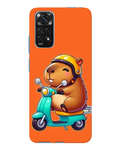 Чохол для Xiaomi Redmi Note 11E Pro з картинкою «Капібара на скутері»