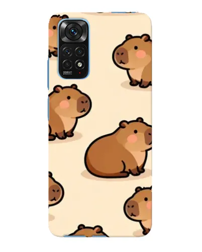 Чохол для Xiaomi Redmi Note 11E Pro з картинкою «Паттерн милих капібар»