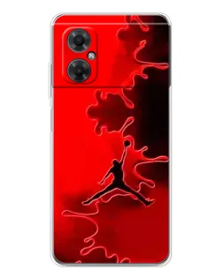 Чехол для Xiaomi Redmi Note 11R с картинкой «Jordan Red Smoke»