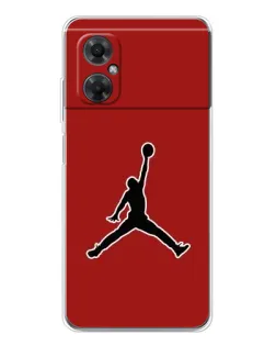 Чехол для Xiaomi Redmi Note 11R с картинкой «Jordan Red Back»