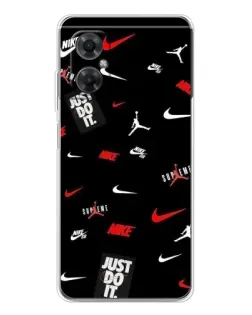 Чехол для Xiaomi Redmi Note 11R с картинкой «Nike Mix Pattern»