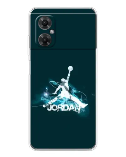 Чехол для Xiaomi Redmi Note 11R с картинкой «Jordan Blue Fire» Чехол для Xiaomi Redmi Note 11R с картинкой «Jordan Blue Fire»
