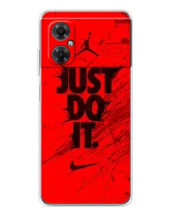 Чехол для Xiaomi Redmi Note 11R с картинкой «Nike Just Do It»