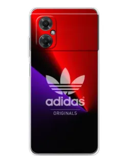 Чехол для Xiaomi Redmi Note 11R с картинкой «Adidas Red Neon»
