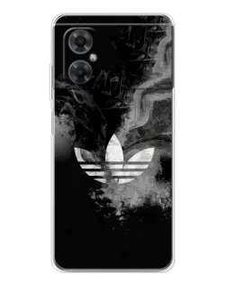Чехол для Xiaomi Redmi Note 11R с картинкой «Абстрактный дым Adidas»