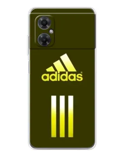 Чехол для Xiaomi Redmi Note 11R с картинкой «Оливковый градиент Adidas»