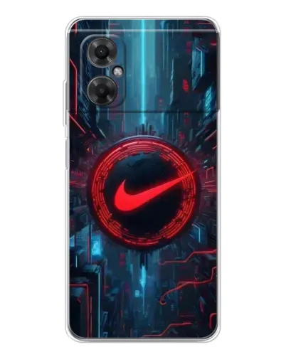 Чехол для Xiaomi Redmi Note 11R с картинкой «Техногенный стиль Nike» Чехол для Xiaomi Redmi Note 11R с картинкой «Техногенный стиль Nike»