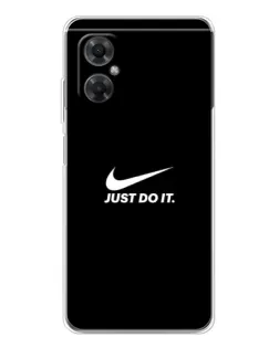 Чехол для Xiaomi Redmi Note 11R с картинкой «Минимализм от Nike»