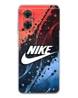 Чехол для Xiaomi Redmi Note 11R с картинкой «Градиентный принт Найк»