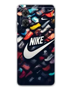 Чехол для Xiaomi Redmi Note 11R с картинкой «Коллекция кроссовок Nike»