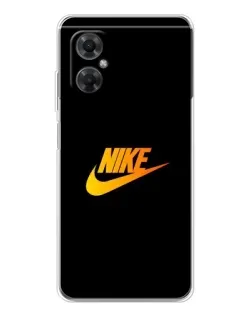 Чехол для Xiaomi Redmi Note 11R с картинкой «Золотой логотип Nike»