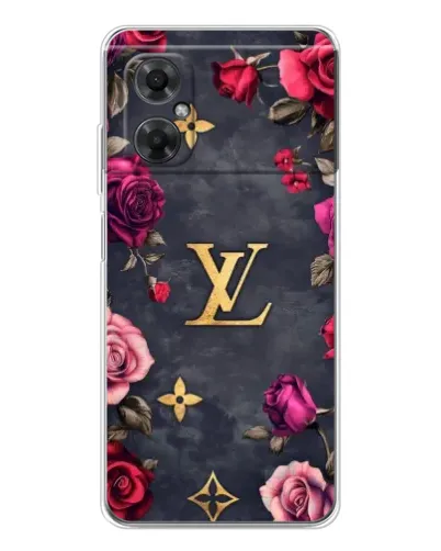 Чехол для Xiaomi Redmi Note 11R с картинкой «Цветочный Louis Vuitton»
