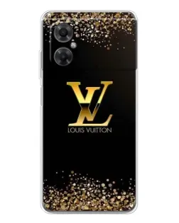 Чехол для Xiaomi Redmi Note 11R с картинкой «LV — золотые искры»