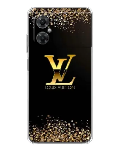 Чехол для Xiaomi Redmi Note 11R с картинкой «LV — золотые искры»