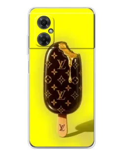 Чехол для Xiaomi Redmi Note 11R с картинкой «Мороженое от LV»