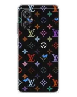 Чехол для Xiaomi Redmi Note 11R с картинкой «Цветная монограмма LV»
