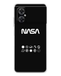 Чехол для Xiaomi Redmi Note 11R с картинкой «NASA — технический принт»