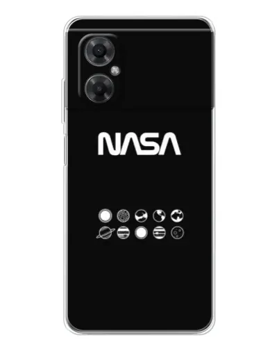 Чехол для Xiaomi Redmi Note 11R с картинкой «NASA — технический принт»