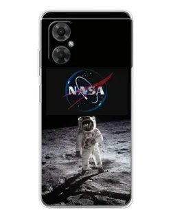 Чехол для Xiaomi Redmi Note 11R с картинкой «Астронавт на Луне»