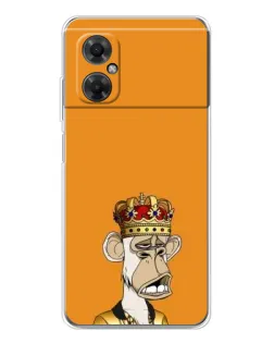 Чехол для Xiaomi Redmi Note 11R с картинкой «Золотая обезьяна Bored Ape»