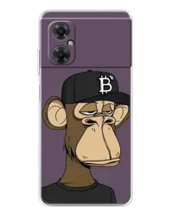 Чехол для Xiaomi Redmi Note 11R с картинкой «Bored Ape в кепке»