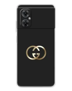 Чехол для Xiaomi Redmi Note 11R с картинкой «Минимализм Gucci»