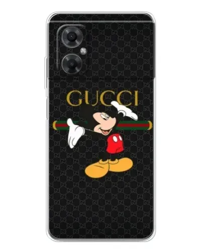 Чехол для Xiaomi Redmi Note 11R с картинкой «Микки Маус Gucci» Чехол для Xiaomi Redmi Note 11R с картинкой «Микки Маус Gucci»