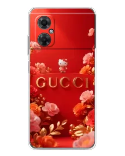 Чехол для Xiaomi Redmi Note 11R с картинкой «Gucci — золотой сад»