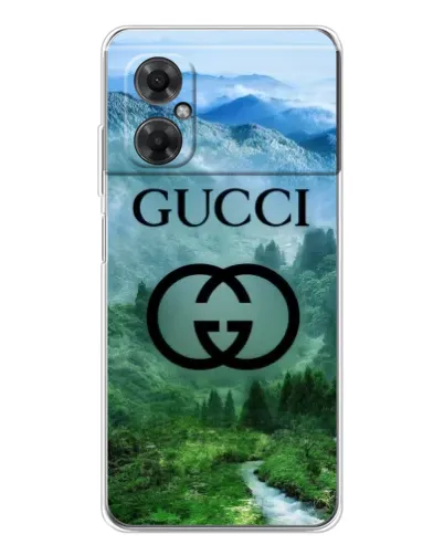 Чехол для Xiaomi Redmi Note 11R с картинкой «Gucci — горный пейзаж» Чехол для Xiaomi Redmi Note 11R с картинкой «Gucci — горный пейзаж»