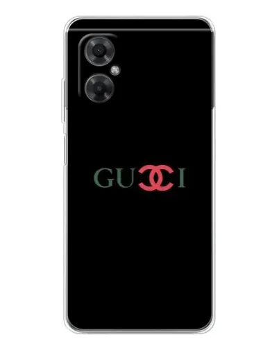 Чехол для Xiaomi Redmi Note 11R с картинкой «Gucci — красный градиент» Чехол для Xiaomi Redmi Note 11R с картинкой «Gucci — красный градиент»