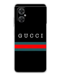 Чехол для Xiaomi Redmi Note 11R с картинкой «Gucci — красный пояс»