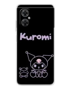 Чехол для Xiaomi Redmi Note 11R с картинкой «Kuromi — черный минимализм» Чехол для Xiaomi Redmi Note 11R с картинкой «Kuromi — черный минимализм»