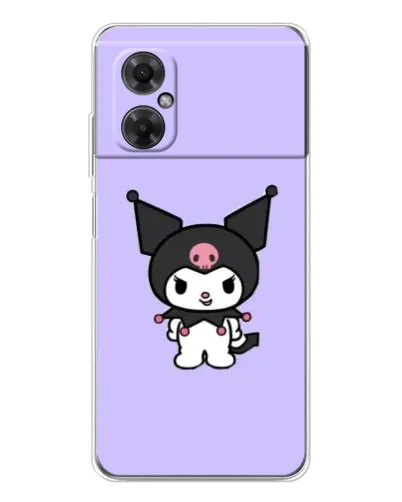 Чехол для Xiaomi Redmi Note 11R с картинкой «Kuromi — нежный фиолетовый»