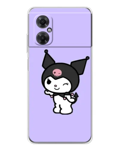 Чехол для Xiaomi Redmi Note 11R с картинкой «Классическая Kuromi»