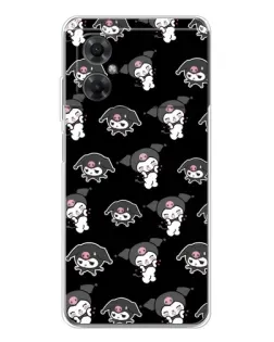 Чехол для Xiaomi Redmi Note 11R с картинкой «Черный паттерн Kuromi» Чехол для Xiaomi Redmi Note 11R с картинкой «Черный паттерн Kuromi»