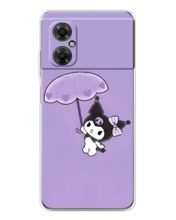 Чехол для Xiaomi Redmi Note 11R с картинкой «Kuromi с зонтиком» Чехол для Xiaomi Redmi Note 11R с картинкой «Kuromi с зонтиком»