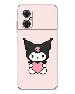 Чехол для Xiaomi Redmi Note 11R с картинкой «Kuromi и сердце» Чехол для Xiaomi Redmi Note 11R с картинкой «Kuromi и сердце»