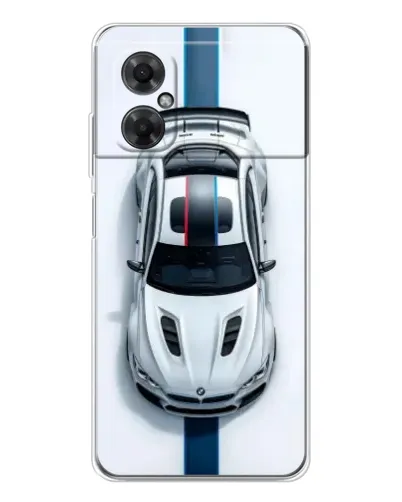 Чехол для Xiaomi Redmi Note 11R с картинкой «Вид сверху — BMW M»