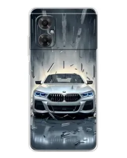 Чехол для Xiaomi Redmi Note 11R с картинкой «BMW в свете фар»