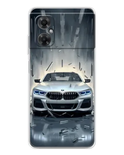 Чехол для Xiaomi Redmi Note 11R с картинкой «BMW в свете фар»