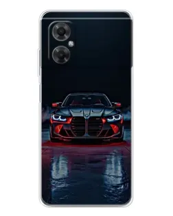 Чехол для Xiaomi Redmi Note 11R с картинкой «BMW на мокрой дороге»