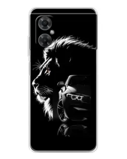 Чехол для Xiaomi Redmi Note 11R с картинкой «BMW и лев»