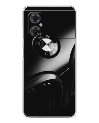 Чехол для Xiaomi Redmi Note 11R с картинкой «Эмблема BMW — макро»