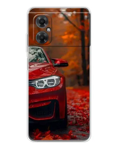 Чехол для Xiaomi Redmi Note 11R с картинкой «Осенняя BMW M4»