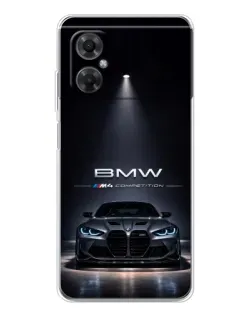 Чохол для Xiaomi Redmi Note 11R з картинкою «BMW крізь нічне місто» Чохол для Xiaomi Redmi Note 11R з картинкою «BMW крізь нічне місто»